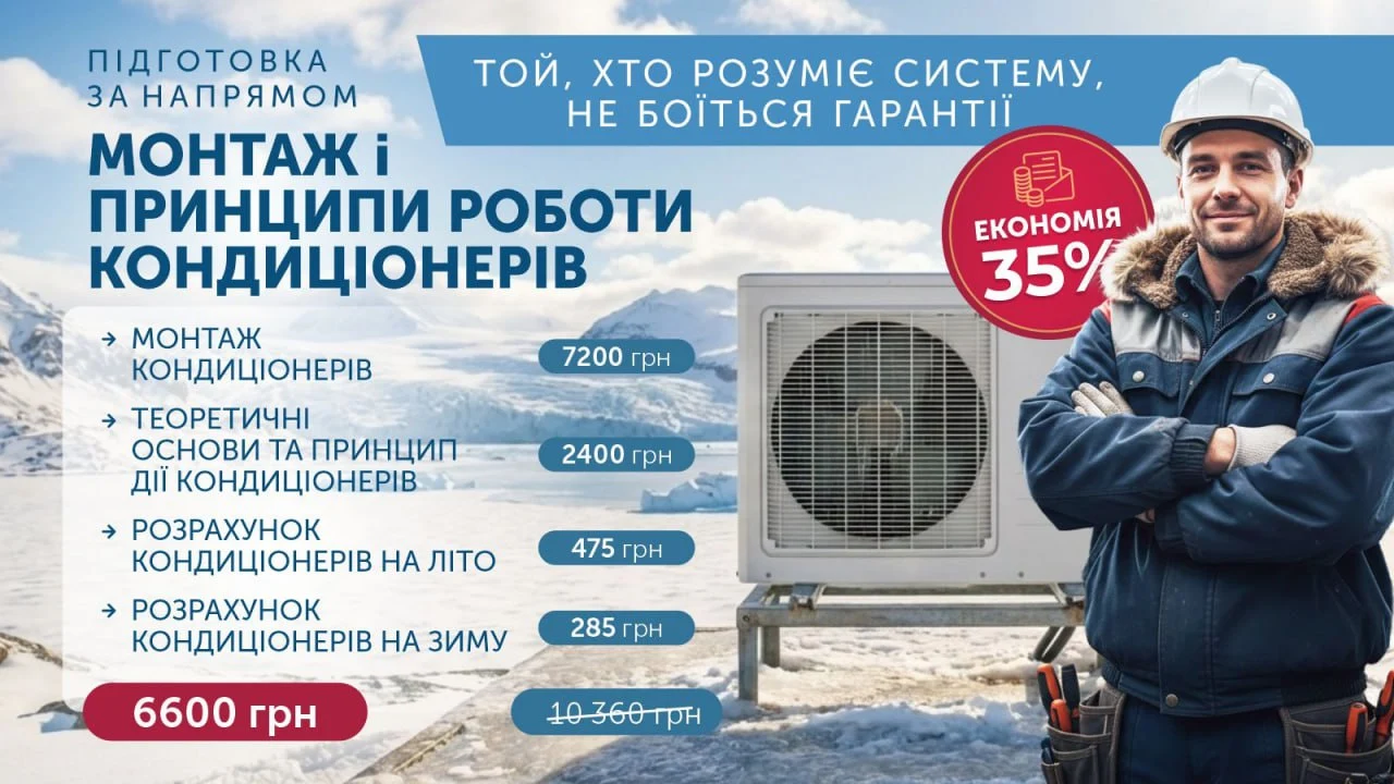 Монтаж і принципи роботи кондиціонерів